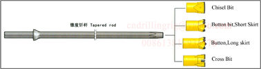 Hammerbohren-Werkzeuge spitzten sich Stahlbohrer Rod 7 11 12 Grad 600 - 8000mm zu