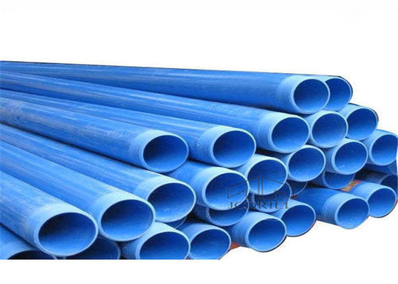 50x6000mm tiefe blaue Plastikmantelrohr-Wasser-Brunnenbohrungs-Werkzeuge mit Schlitzen
