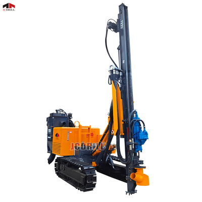 kaufen Top Hammer Hydraulisches System Seft angetrieben Crawler Rock Blasting Bohrgerät mit Staubkollektor on-line-Fertigung