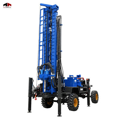 kaufen TWD400 400M Hydraulische Wasserbohranlage DTH Hammer & Mud Bohranhänger montiert Online-Herstellung