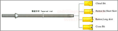 kaufen Hammerbohren-Werkzeuge spitzten sich Stahlbohrer Rod 7 11 12 Grad 600 - 8000mm zu on-line-Fertigung