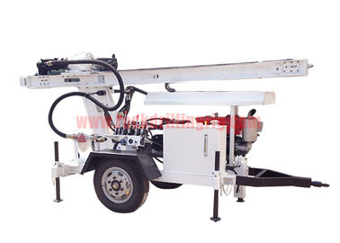 kaufen Trailer brachte hydraulisches Rad der Wasser-Brunnenbohrungs-Anlagen-2 für DTH-Luft-/Spülpumpe-Bohrung an on-line-Fertigung