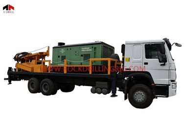 kaufen 6 x 4 LKW angebrachte Bohrloch-Wasser-Brunnenbohrungs-Anlage mit Luftkompressor on-line-Fertigung