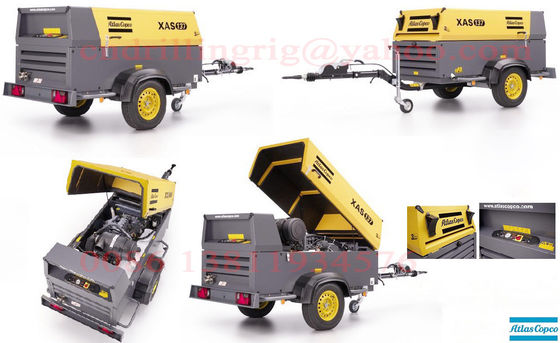 Geschmierter Art-Atlas Copco-Schrauben-Luftkompressor für tiefes Loch-Wasser-Brunnenbohrung