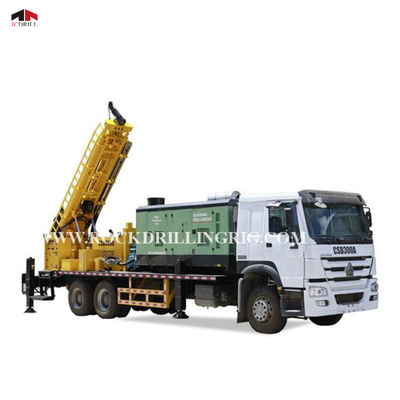 Ein guter Preis. LKW angebrachte hydraulische Wasser-Brunnenbohrung Rig Machine Dth 6 x 4 Online