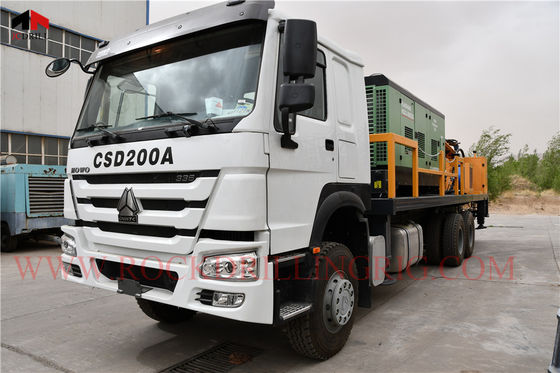 Ein guter Preis. Beweglicher LKW angebrachte Wasser-Brunnenbohrungs-Anlage 85KN DTH Online