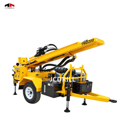 Ein guter Preis. Hydraulisches Anhänger-Bohrloch Rig With Mud Pump DTH Online